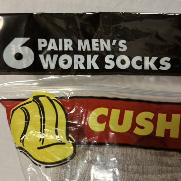 Dickies 6-pair Men’s Cushioned Crew Socks NWT shoe size 6-12.5 - Picture 3 of 6